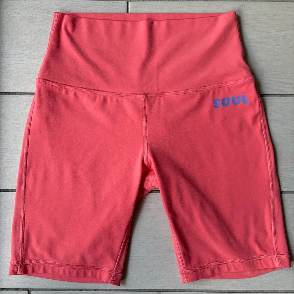 SoulCycle x lululemon Align High-Rise Short 8" in the color Raspberry Cream